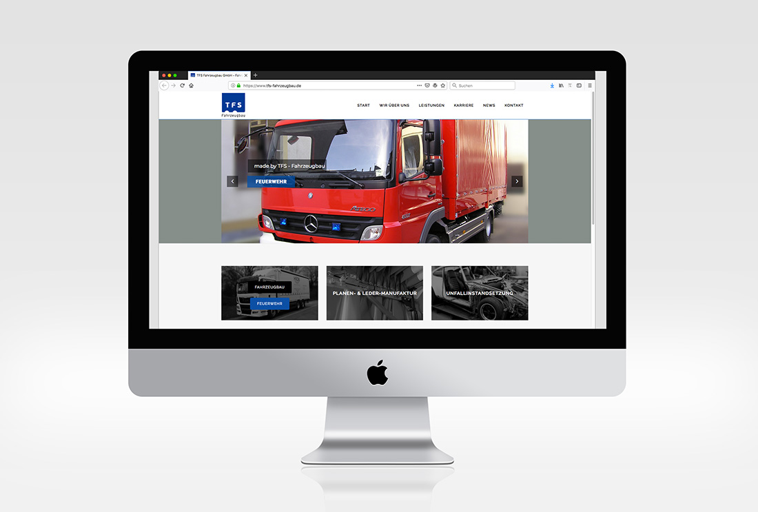 TFS Fahrzeugbau Website Start kleiner